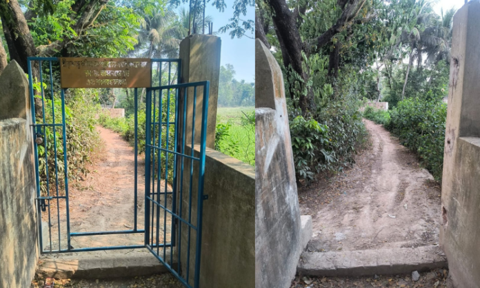 কর্ণফুলীতে রাতের আঁধারে শ্মশানের গেট চুরি, আতঙ্কে স্থানীয়রা